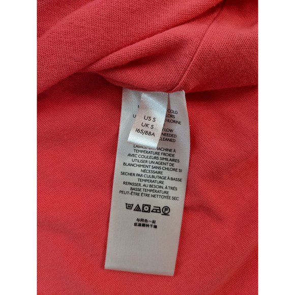 Free People Sleeveless Mini Dress Coral Small Ruffled Distressed Tee Cotton Top - Picture 5 of 7